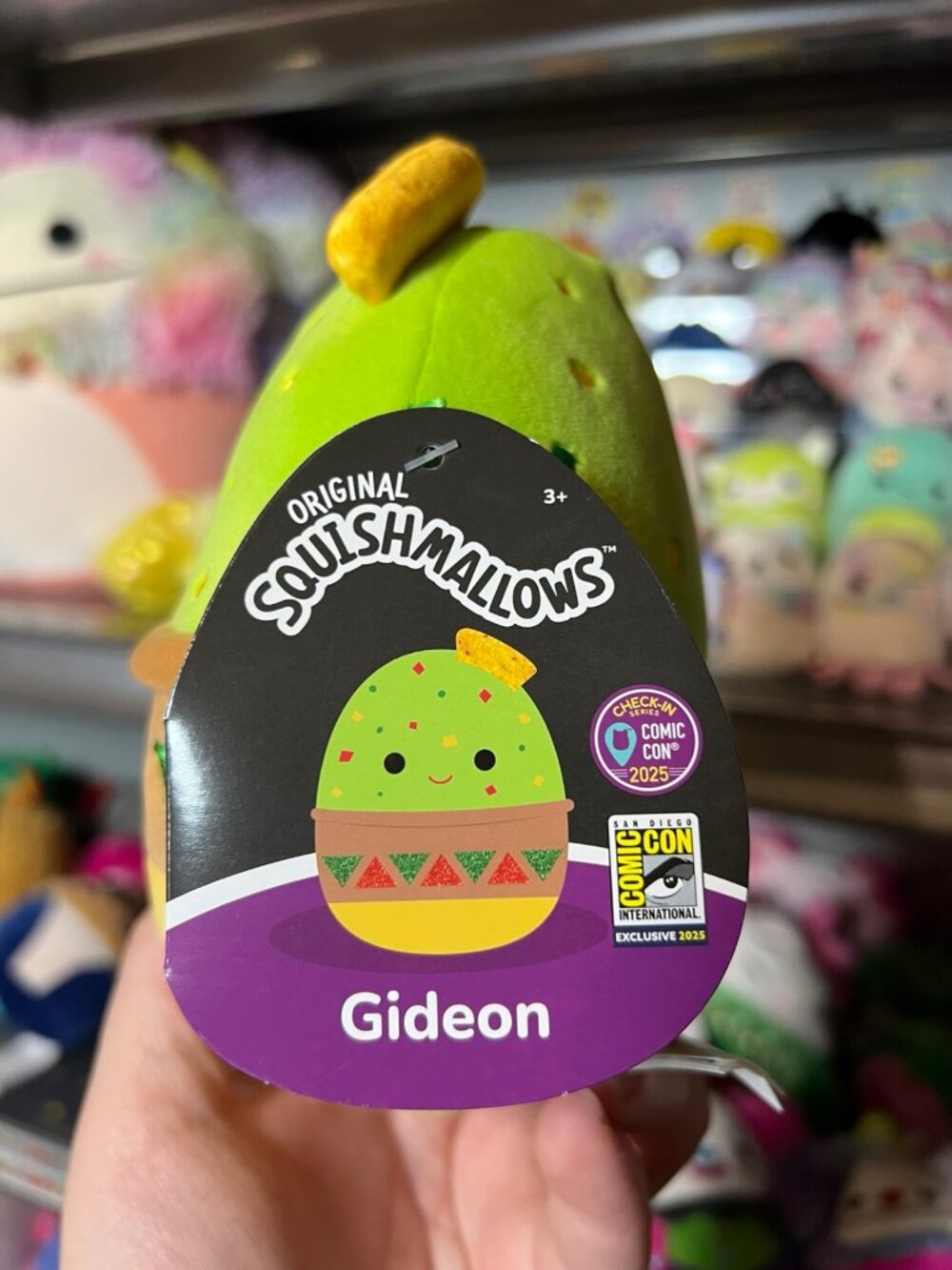 SDCC 2025 Jazzwares Squishmallows Gideon the guacamole NWT Comic Con - Picture 2 of 3